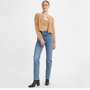70'S HIGH RISE SLIM STRAIGHT WOMEN'S JEANS